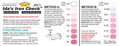 blood drop water iron test|1 ppm iron in water.